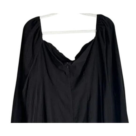 NWT Rumer The Camille Mini Dress Low Back Gathered Chest Front Cutout M Black - Picture 7 of 15